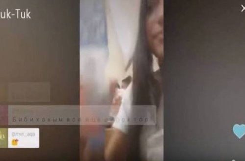 Azərbaycanlı qız dərs vaxtı 