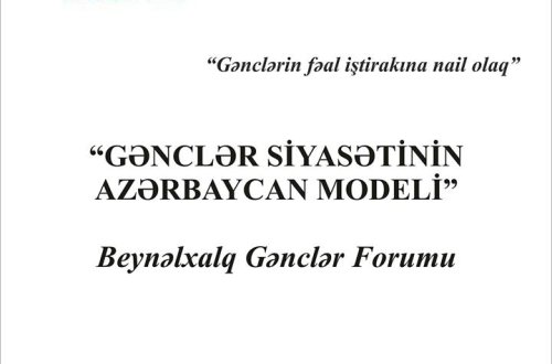 Azərbaycanın Gənclər Siyasəti Modeli əcnəbi gənc liderlər arasında təbliğ olunacaq