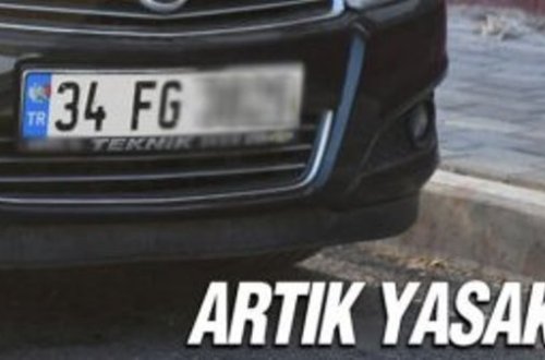 Türkiyədə FG hərfləri olan nömrələr qadağan edildi