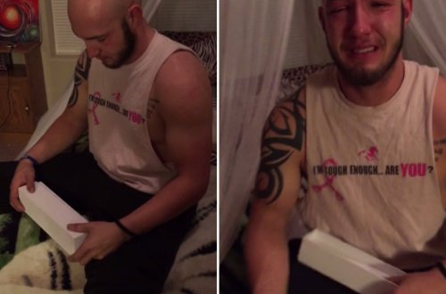 Həyat yoldaşının hədiyyəsi kişini ağlatdı