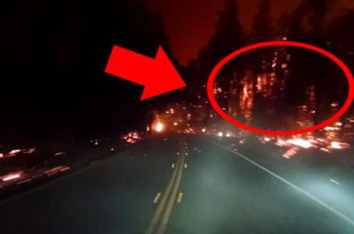 Sürücü kameraya əsl cəhənnəmi çəkdi