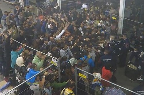 Macarıstanda miqrantlara heyvan kimi davrandılar