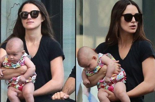 Ana olan aktrisa ilk dəfə övladı ilə