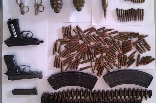 Bakıda zibillikdən silah-sursat tapıldı