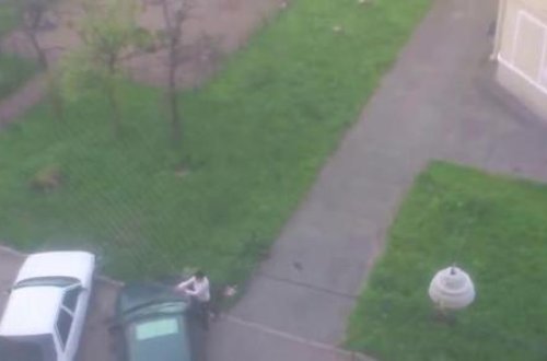 Ərinin xəyanət etdiyini bildi və onun avtomobilini bu hala saldı