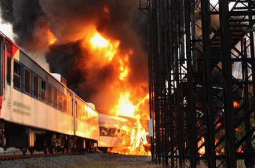 Türkiyədə qatar partladıldı, üç yaralı