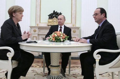 Merkel, Olland və Putin Ukraynanı müzakirə edəcəklər