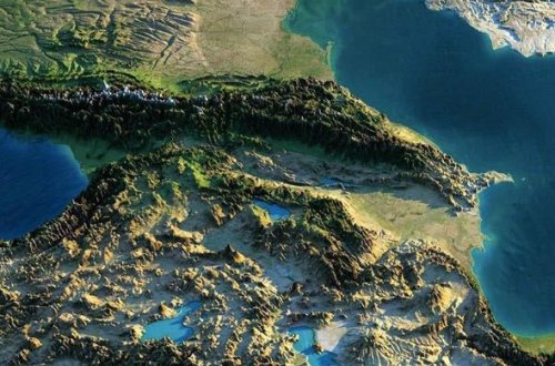 Azərbaycanın kosmosdan 3D görüntüsü – FOTO