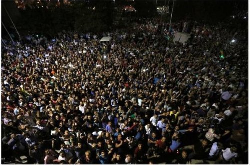 Ankarada böyük mitinq başladı