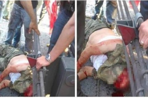 Təslim olan türk əsgərin başını kəsdilər