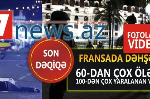 Fransada dəhştli terror