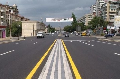 Qara Qarayev prospektinin daha bir hissəsi təmir edilib