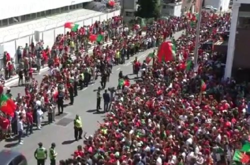 Portuqallar çempionları belə qarşılayır