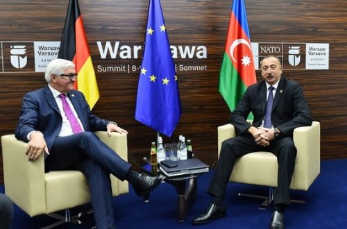 Prezident Ştaynmayer və Andjey Duda ilə görüşüb