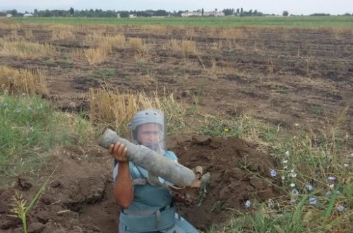 Tərtərdə tank əleyhinə qumbara aşkarlandı