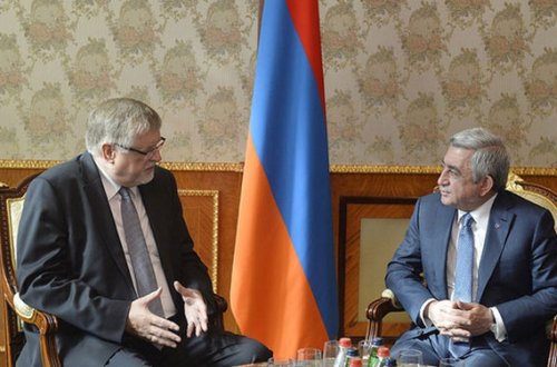 Serj Sarqsyan Aİ-nin Cənubi Qafqaz üzrə xüsusi nümayəndəsi ilə görüşüb