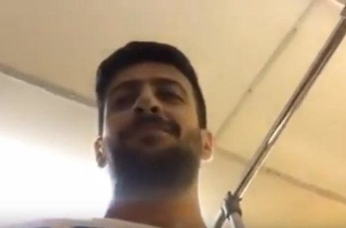 Abbas Bağırov metroda - video