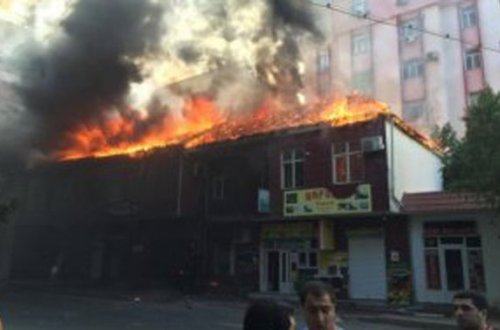 Bakıda güclü yanğın