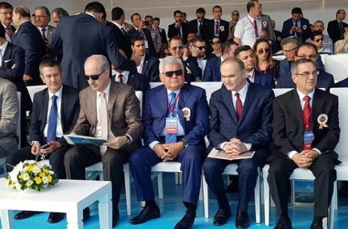 Ziya Məmmədov İstanbulda “Osmangazi” körpüsünün açılışında iştirak etdi