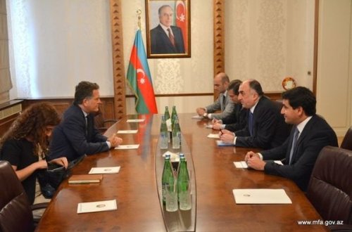 Elmar Məmmədyarov Türkiyə səfiri ilə danışıqlarda
