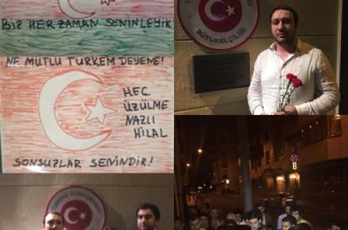 Azərbaycanlı gənclər Türkiyəyə belə dəstək oldular