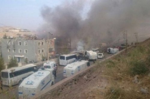 Polis idarəsinin binası partladıldı