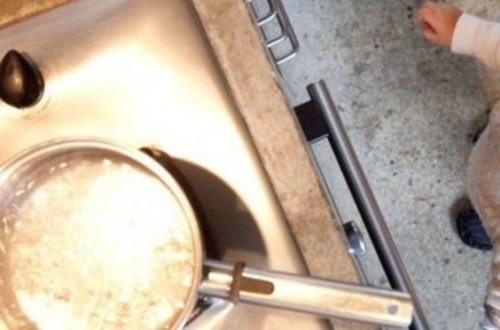 3 yaşlı uşaq yandı