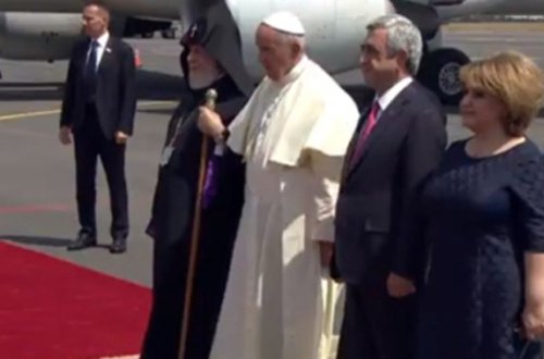 Sarkisyanla birinci ledi qarşıladı