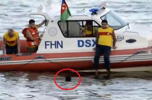 Nazirlik batan şəxsi xilas etdi