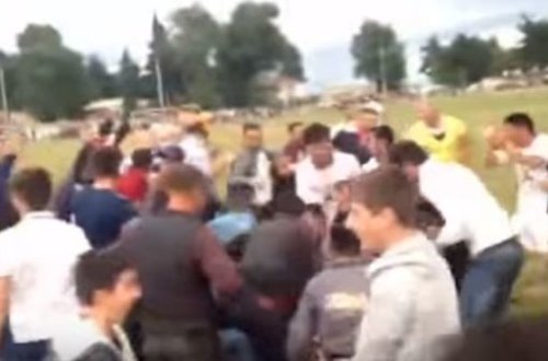 Oğuz azarkeşləri avropalı fanatlardan geri qalmır - VİDEO