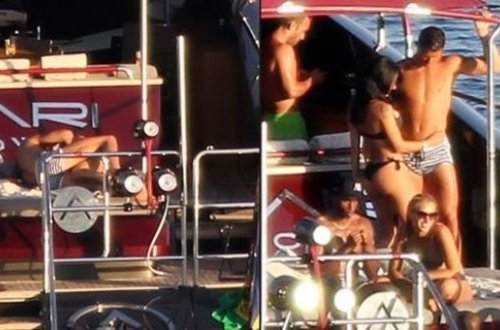 Ronaldonun yaxtada romantik anları