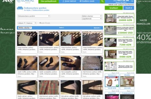 Köhnə əşyalarını ver, insanlığı yaşat! – İmkansız şəxslərə yardım etmək istəyənlər