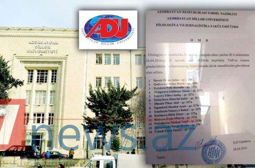Azərbaycan Dillər Universitetində biabırçılıq