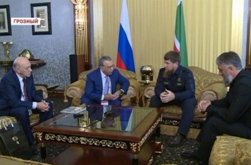 Ramiz Mehdiyev Çeçenistan rəhbəri Ramzan Kadırovla