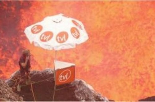 Vulkanın içində reklama çəkildi