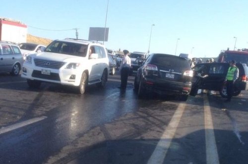 Bayraq Meydanının qarşısında ağır qəza