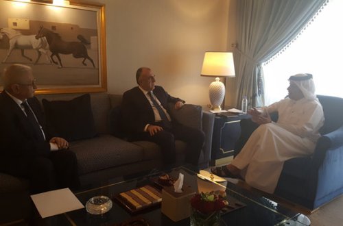 Elmar Məmmədyarov qətərli həmkarı ilə görüşdü - Foto