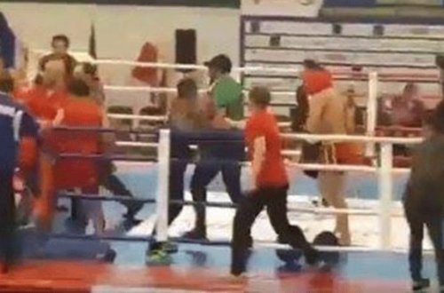 Avropa Çempionatında azərbaycanlılarla ermənilər arasında kütləvi dava