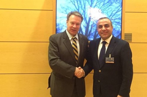 Azay Quliyev ATƏT PA Seçki Müşahidə Missiyyasının rəhbəri kimi Makedoniyada keçiriləcək seçkiləri müzakirə edib