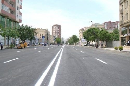 Azadlıq prospekti bağlandı