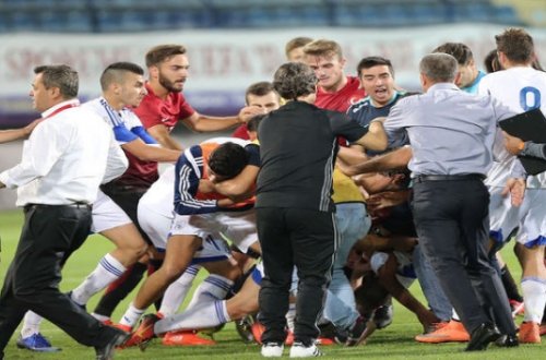 Türklərlə yunanlar arasında dava düşdü - FOTOLAR+VİDEO