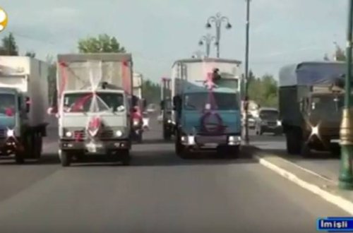 Azərbaycanda qeyri-adi toy karvanı – VİDEO + FOTO