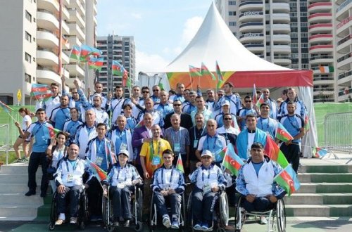 Rio-2016: Paralimpiya kəndində Azərbaycan bayrağı qaldırılıb – FOTO