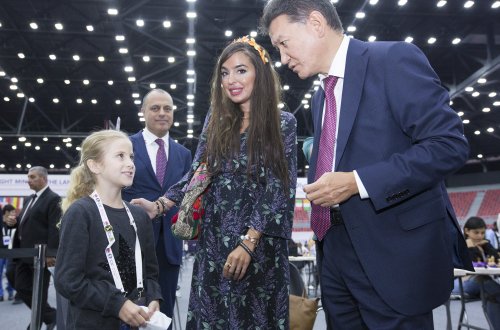 Leyla Əliyeva oyunları izlədi - Fotolar