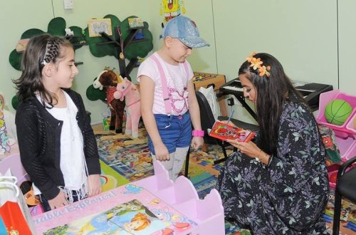 Leyla Əliyeva Milli Onkologiya Mərkəzinin Uşaq Klinikasında olub