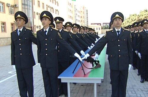 Polis Akademiyasında andiçmə mərasimi keçirilib - FOTOLAR