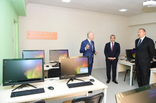 İlham Əliyev Peşə Liseyində - FOTOLAR