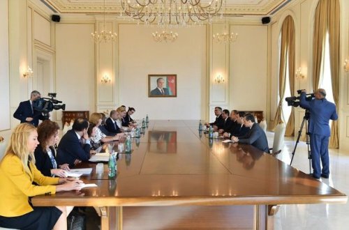 İlham Əliyev Aİ-nin nümayəndələrini qəbul edib