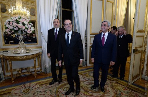 Olland Əliyevlə Sarkisyanı görüşdürmək istəyir