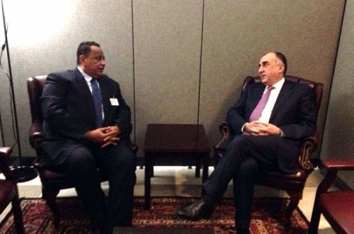 Məmmədyarov sudanlı həmkarı ilə görüşüb